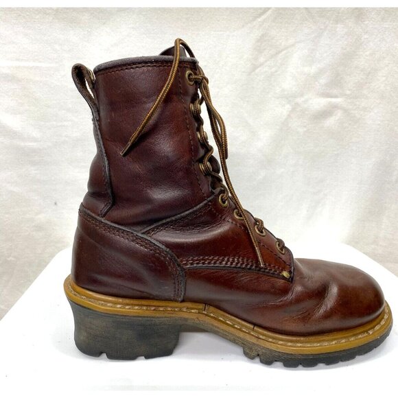 Carolina Womens Leather Logger Work Boot Soft Toe Rugged Outdoor Size 6M - Picture 6 of 10